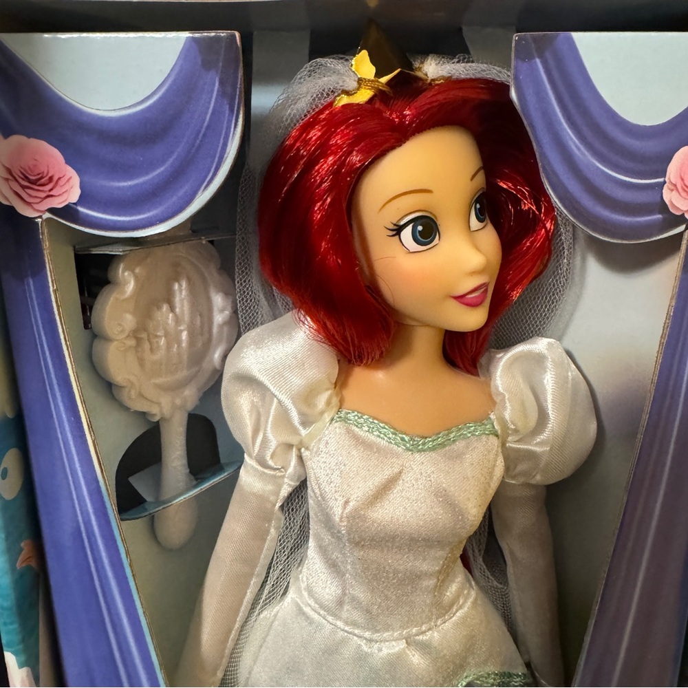 Ariel Little Mermaid Wedding Dress Doll Disney Princess Classic 11.5” NIB *Mint - Picture 6 of 8